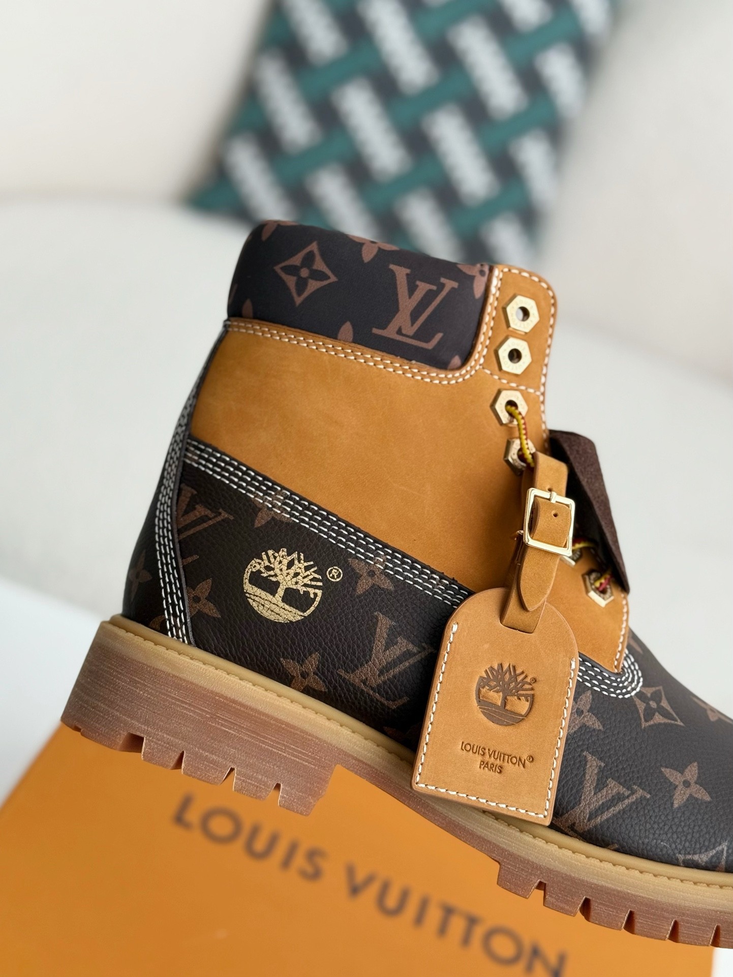 「#2646」Louis Vuitton x Timberland boots/Martin boots/boots - Image 7