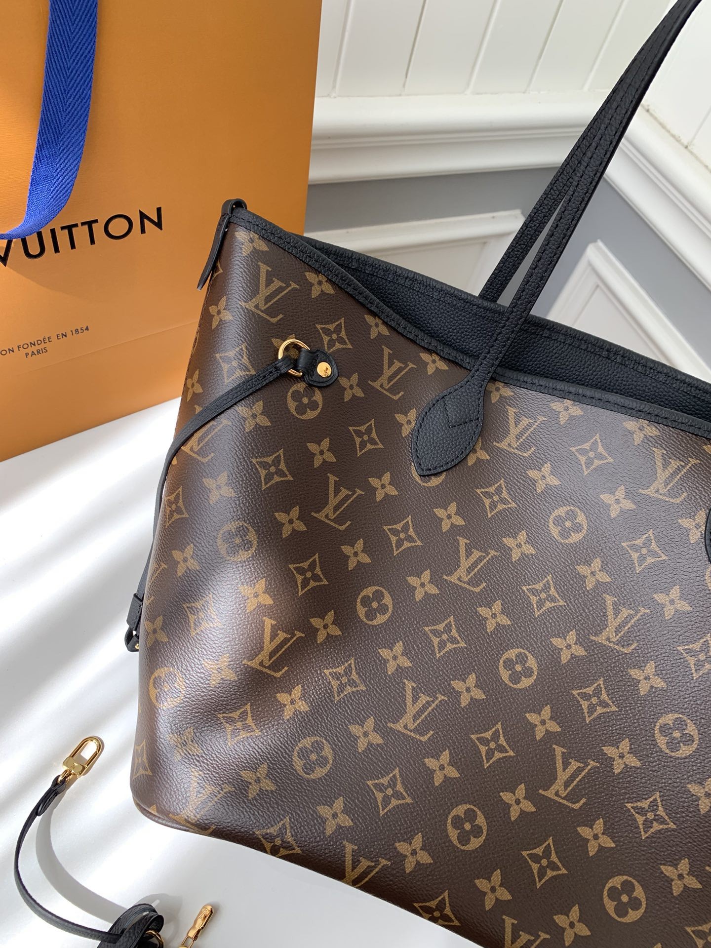 「#2653」Louis Vuitton Counter Seasonal New NEVERFULL INSIDE OUT Medium Shopping Bag M12061 Size:28*14*31cm - Image 3