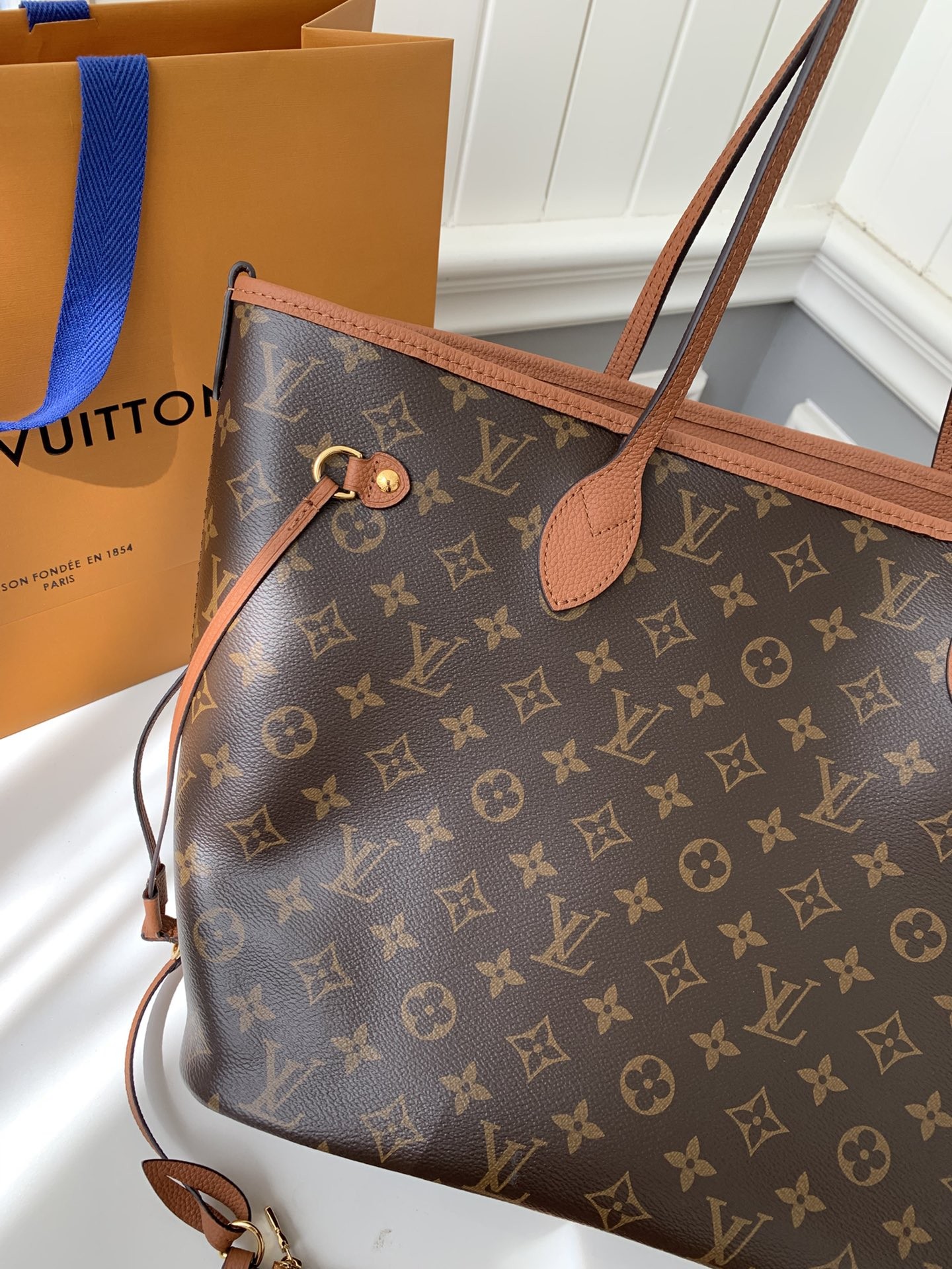 「#2654」Louis Vuitton Counter Seasonal New NEVERFULL INSIDE OUT Medium Shopping Bag M12061 Size:28*14*31cm - Image 3