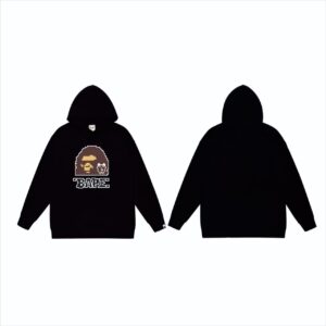「#2672」Bape×Tamagotchi joint model fw23 digital ape head print hoodie