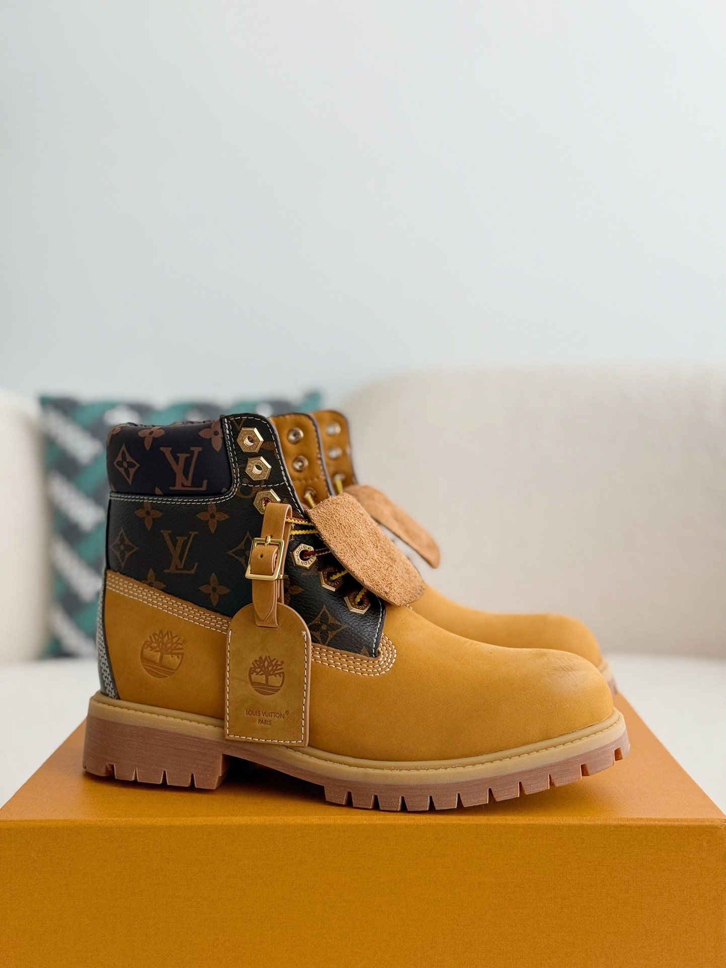 「#2678」Louis Vuitton x Timberland boots/Martin boots/boots - Image 2