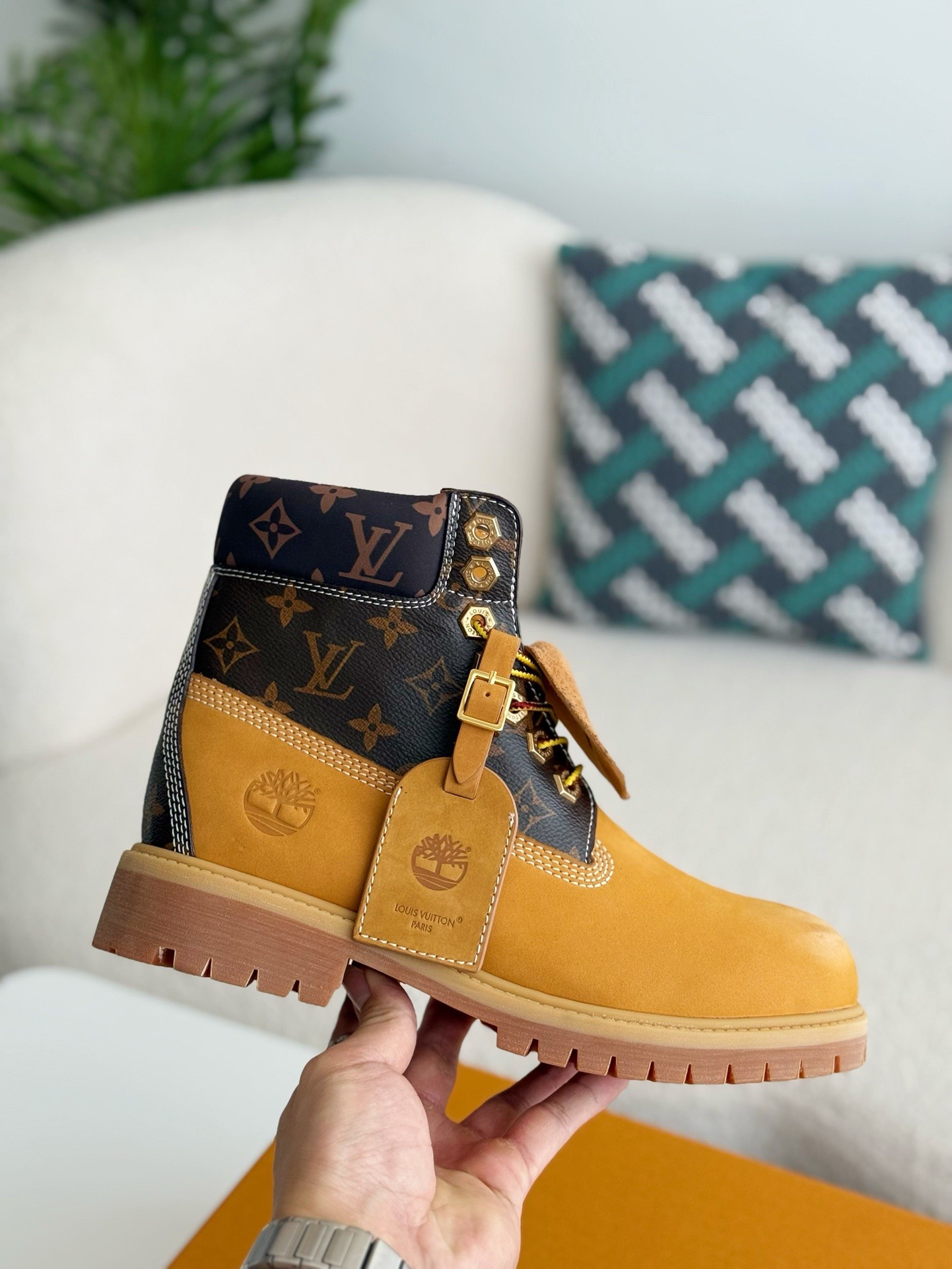 「#2678」Louis Vuitton x Timberland boots/Martin boots/boots - Image 6