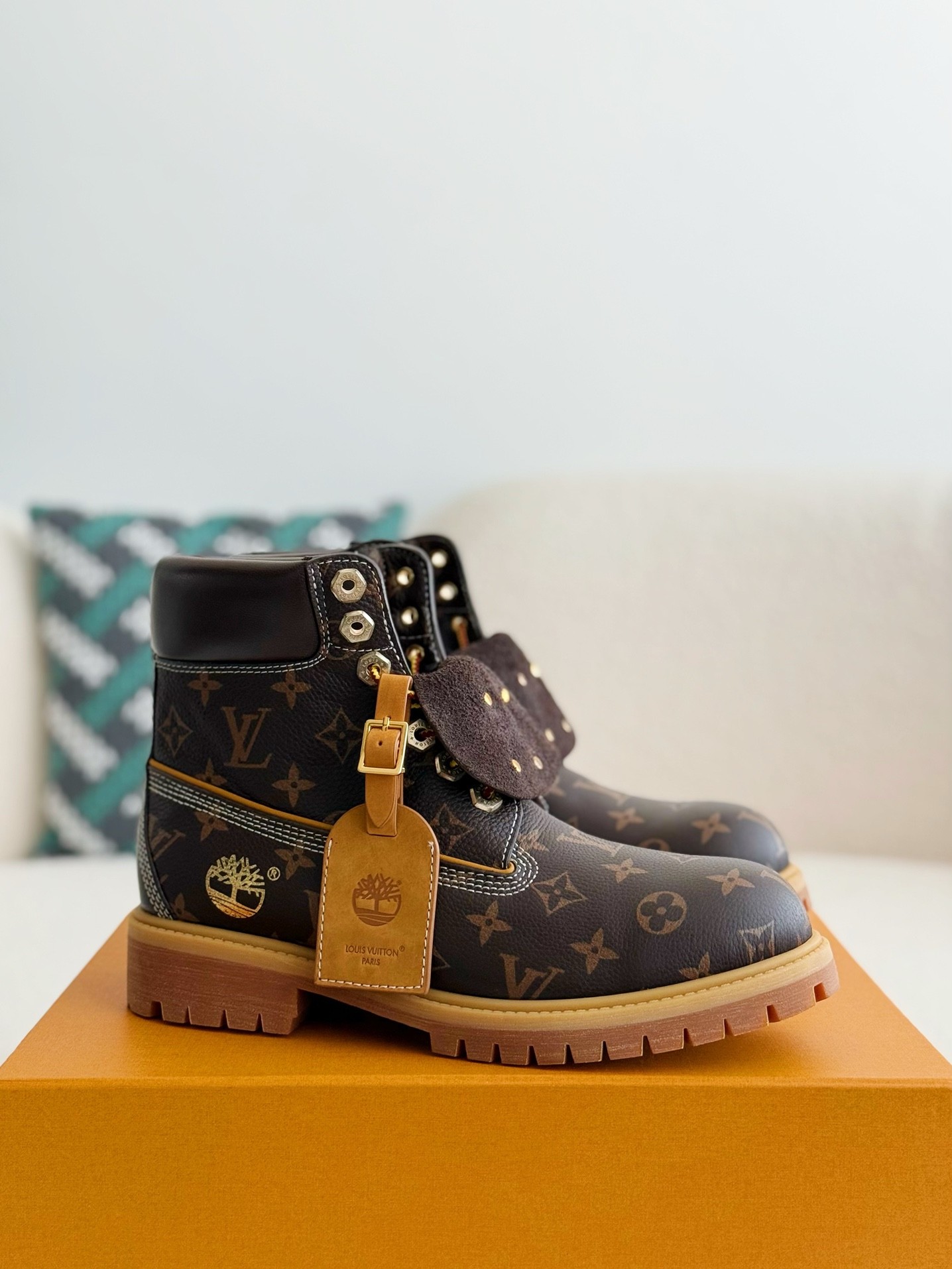 「#2679」Louis Vuitton x Timberland boots/Martin boots/boots - Image 2