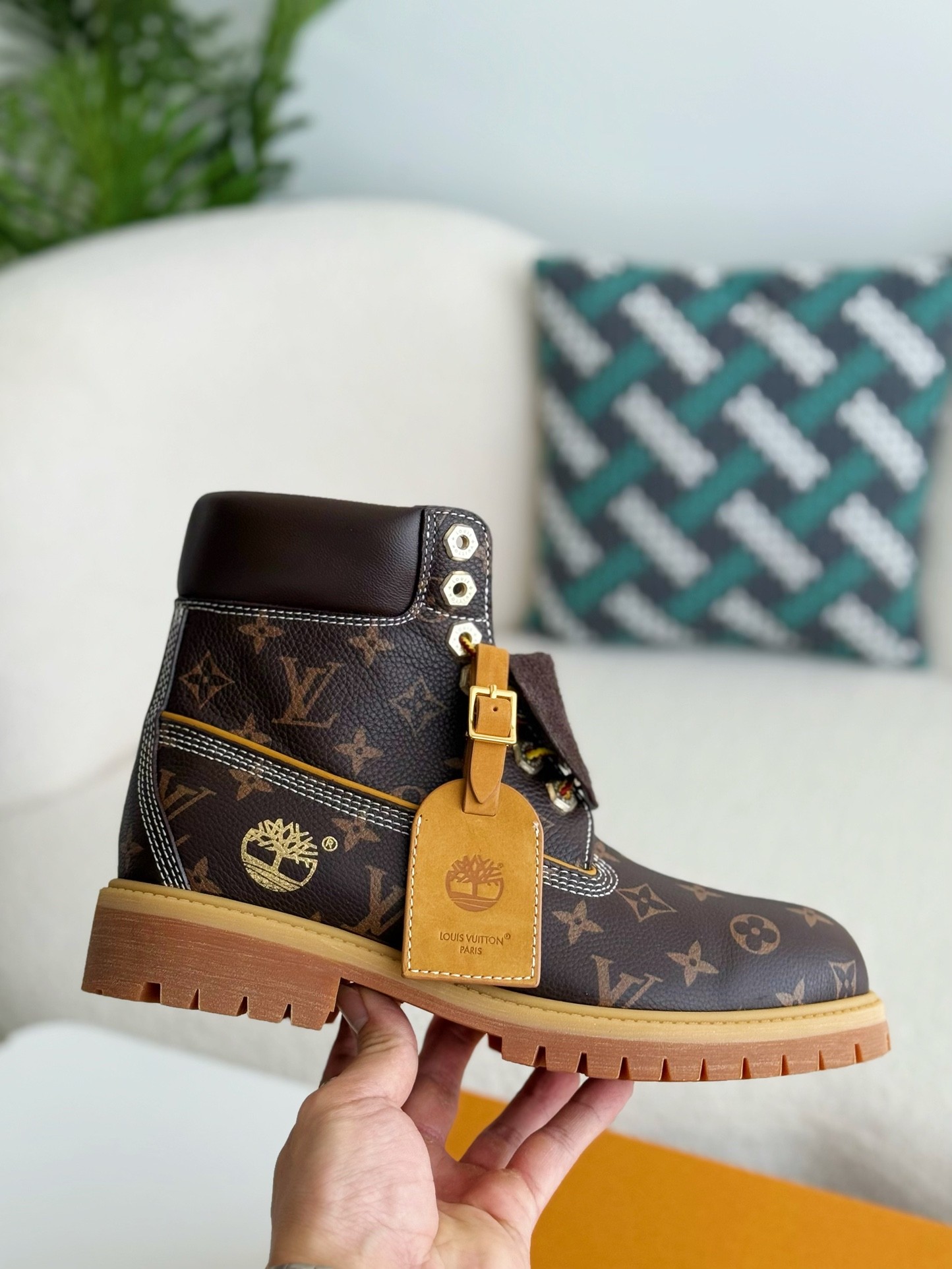 「#2679」Louis Vuitton x Timberland boots/Martin boots/boots - Image 6