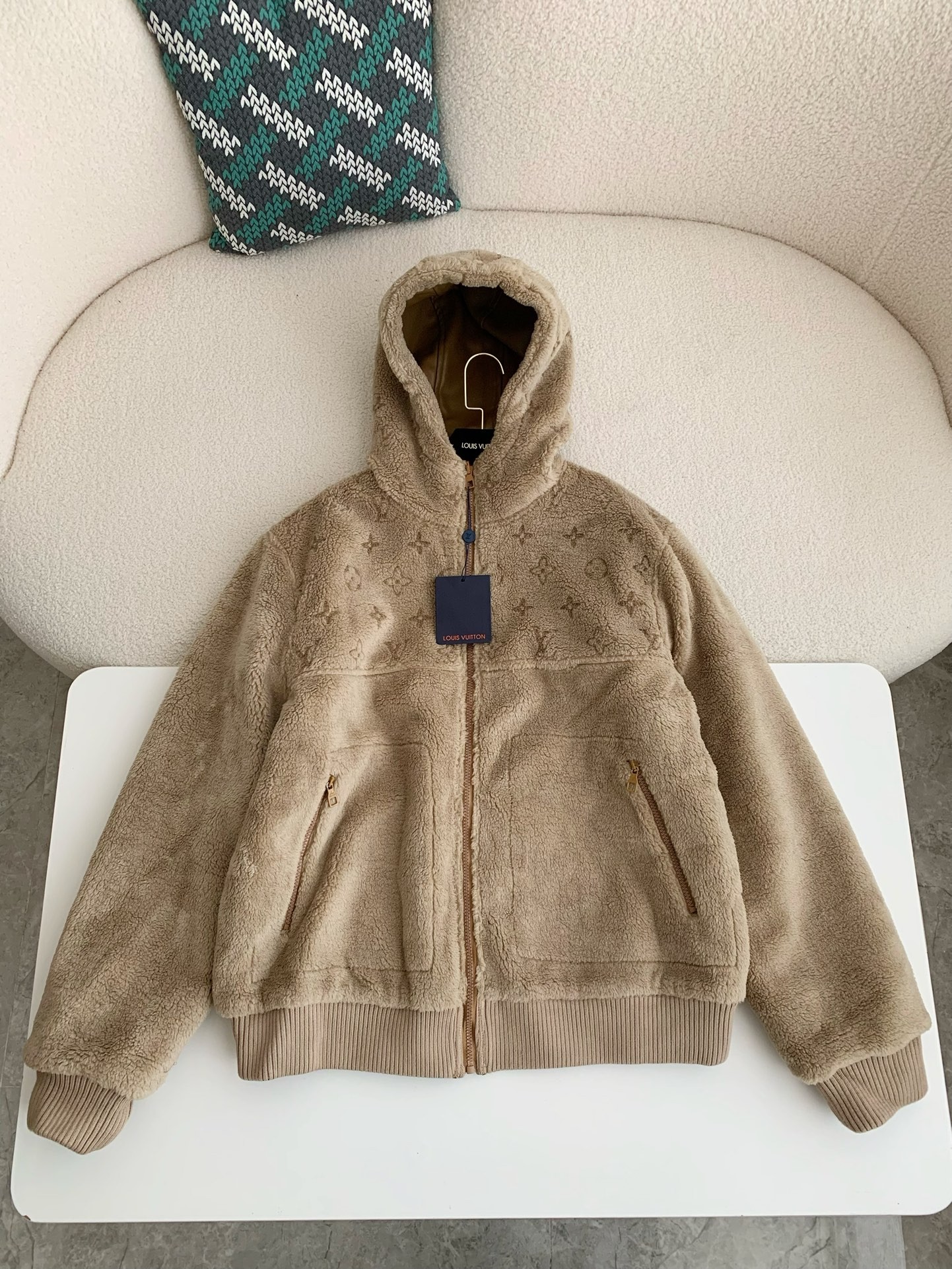 「#2364」New, LV reversible wool and sheepskin jacket