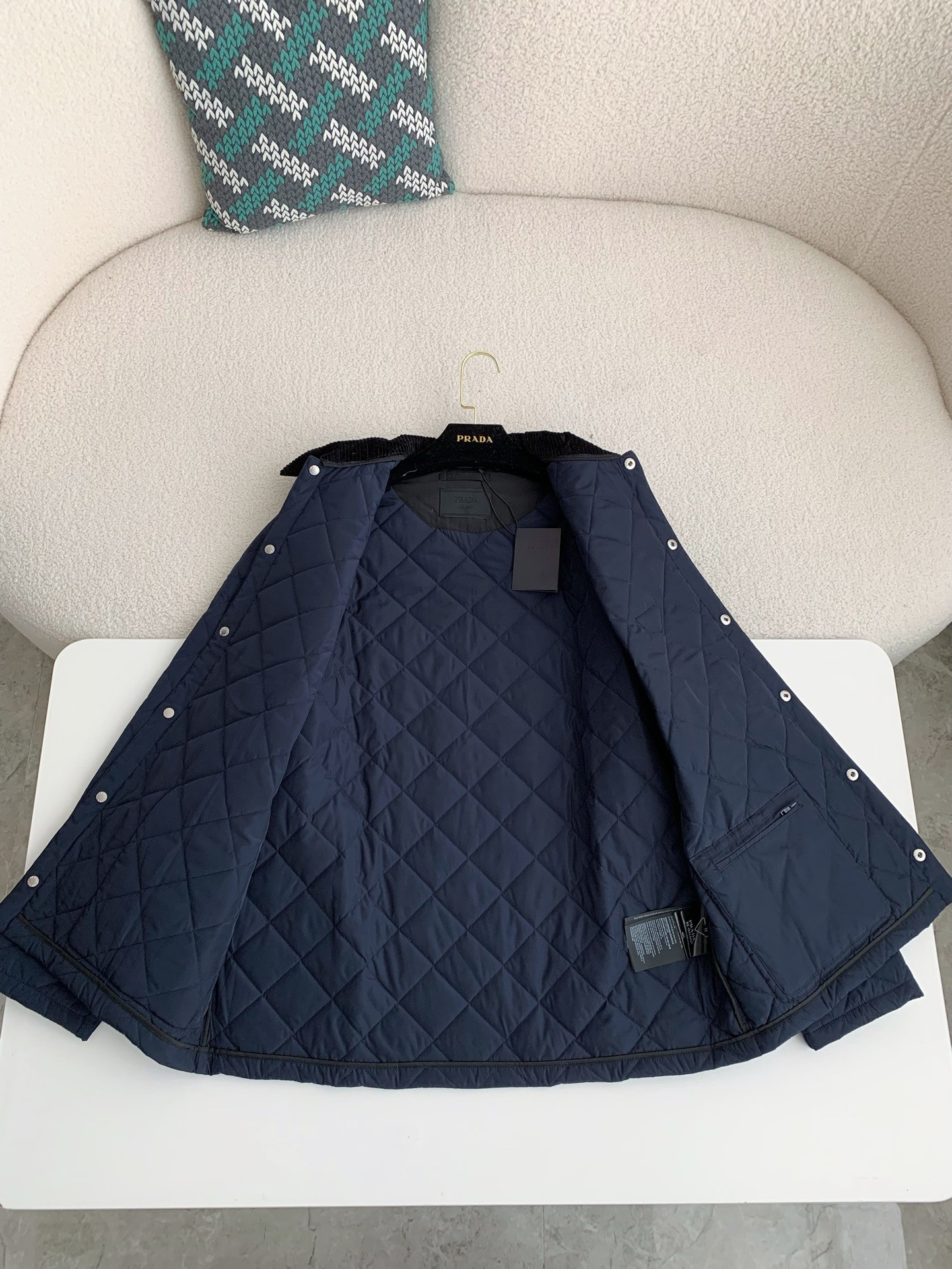 「#2685」PRADA SS24 Quilted single-breasted casual jacket - Image 8