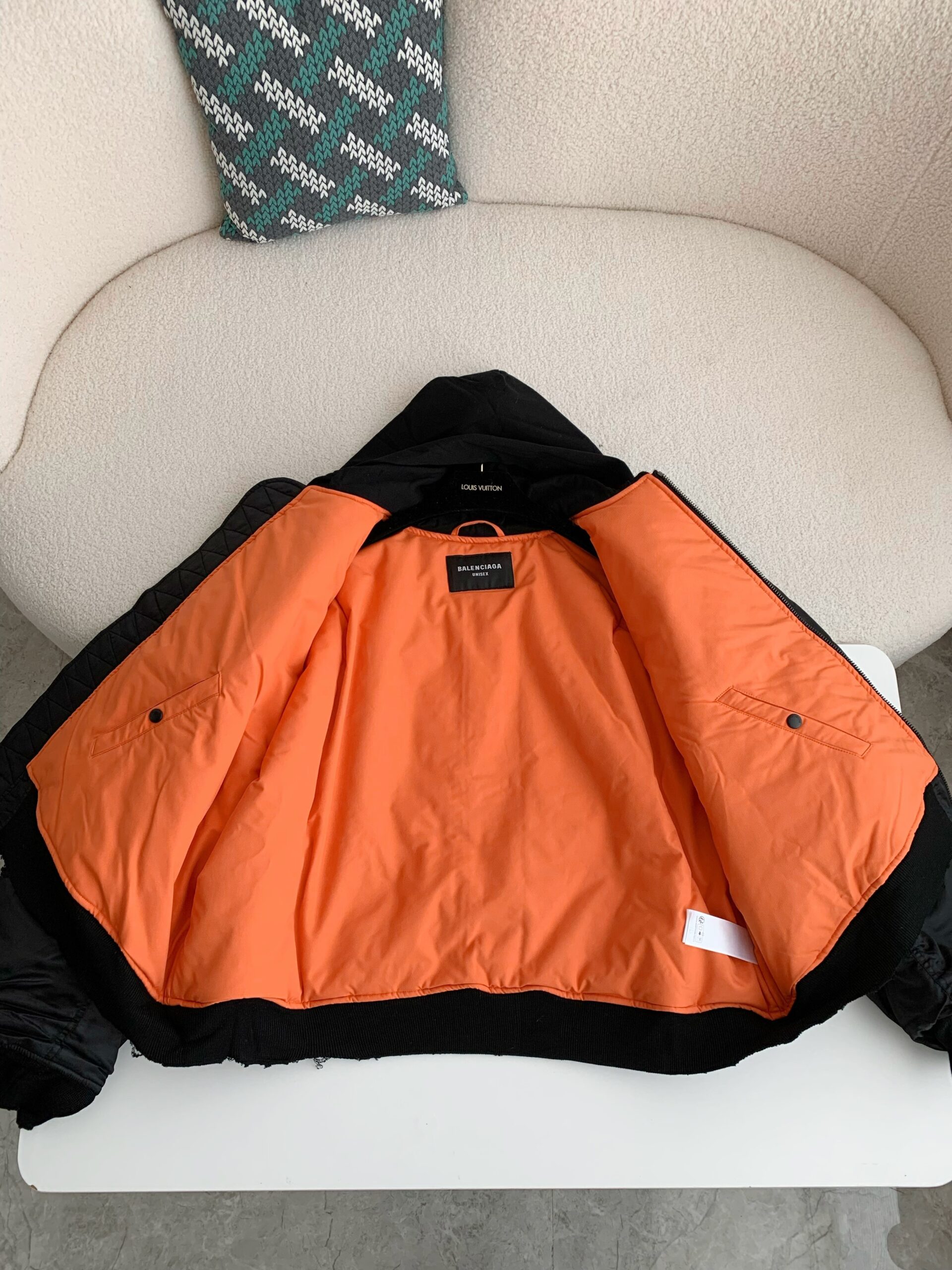「#2687」Balenciaga Plain color zipper long-sleeve jacket - Image 10