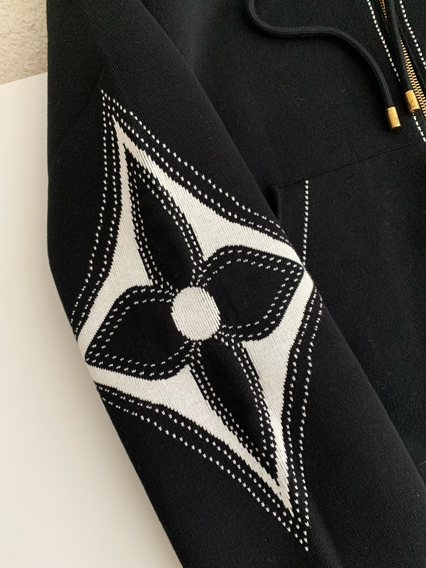 「#2690」Louis Vuitton SS24 Logo Inlaid flower zipper sweatshirt Jackets - Image 8