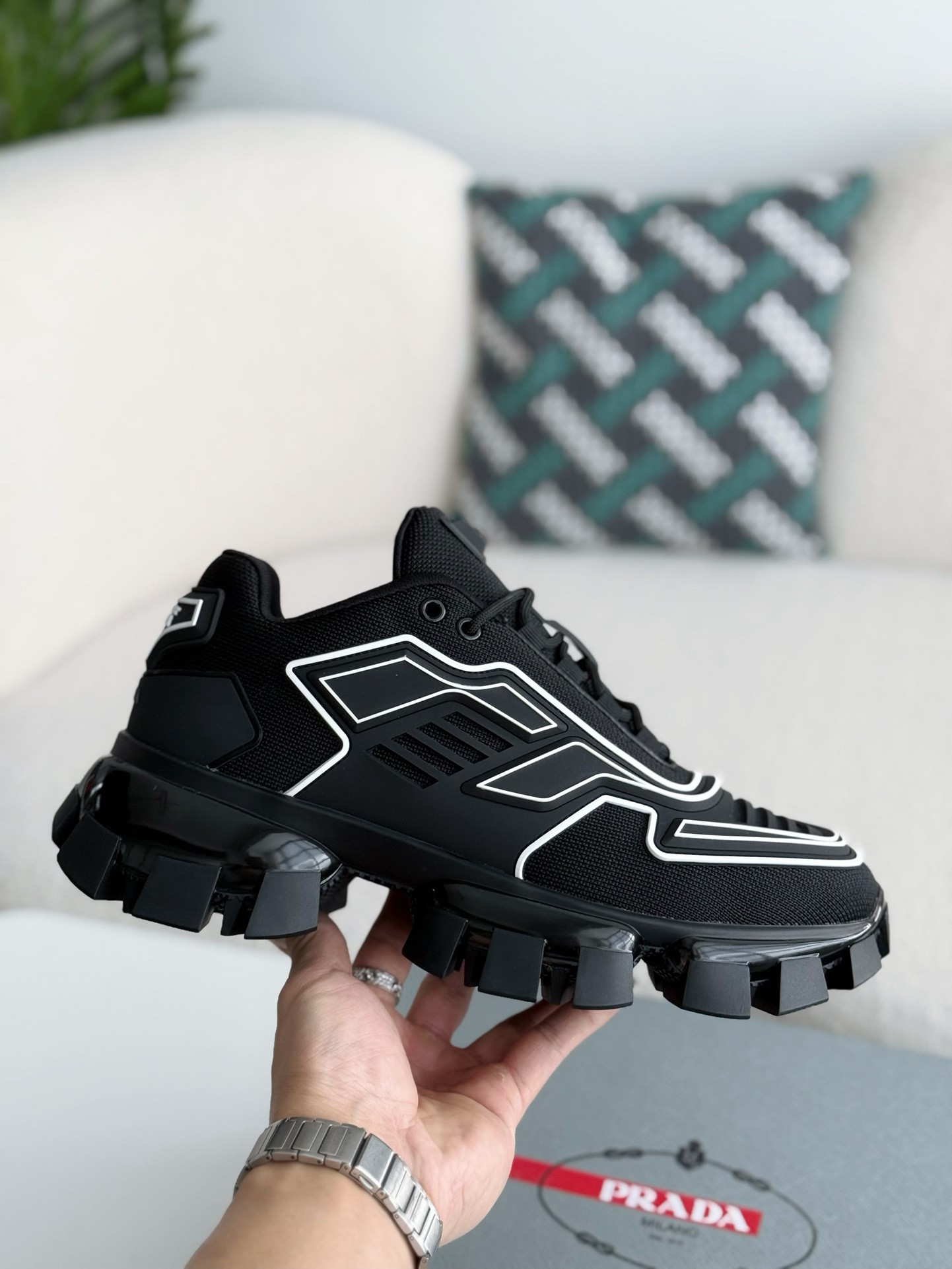 「#2717」Prada Cloudbus Thunder technology fabric sneakers - Image 6