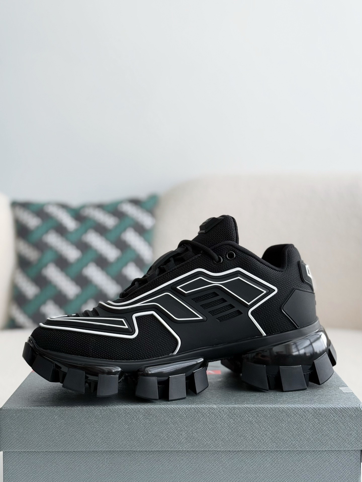 「#2717」Prada Cloudbus Thunder technology fabric sneakers - Image 4
