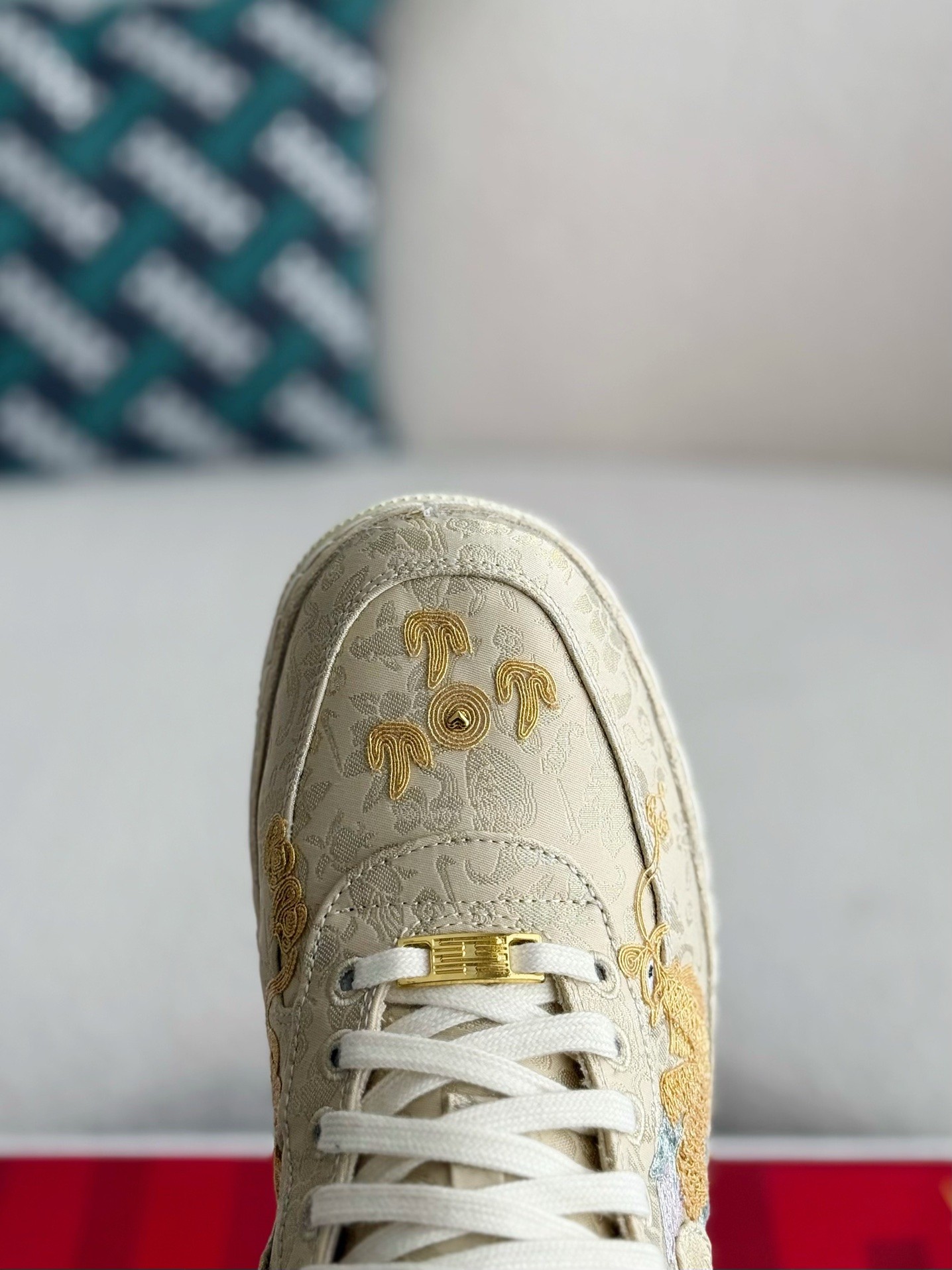 「#2724」Nike Air FORCE 1 Dragon and Phoenix Present Good Omens Sneakers - Image 8