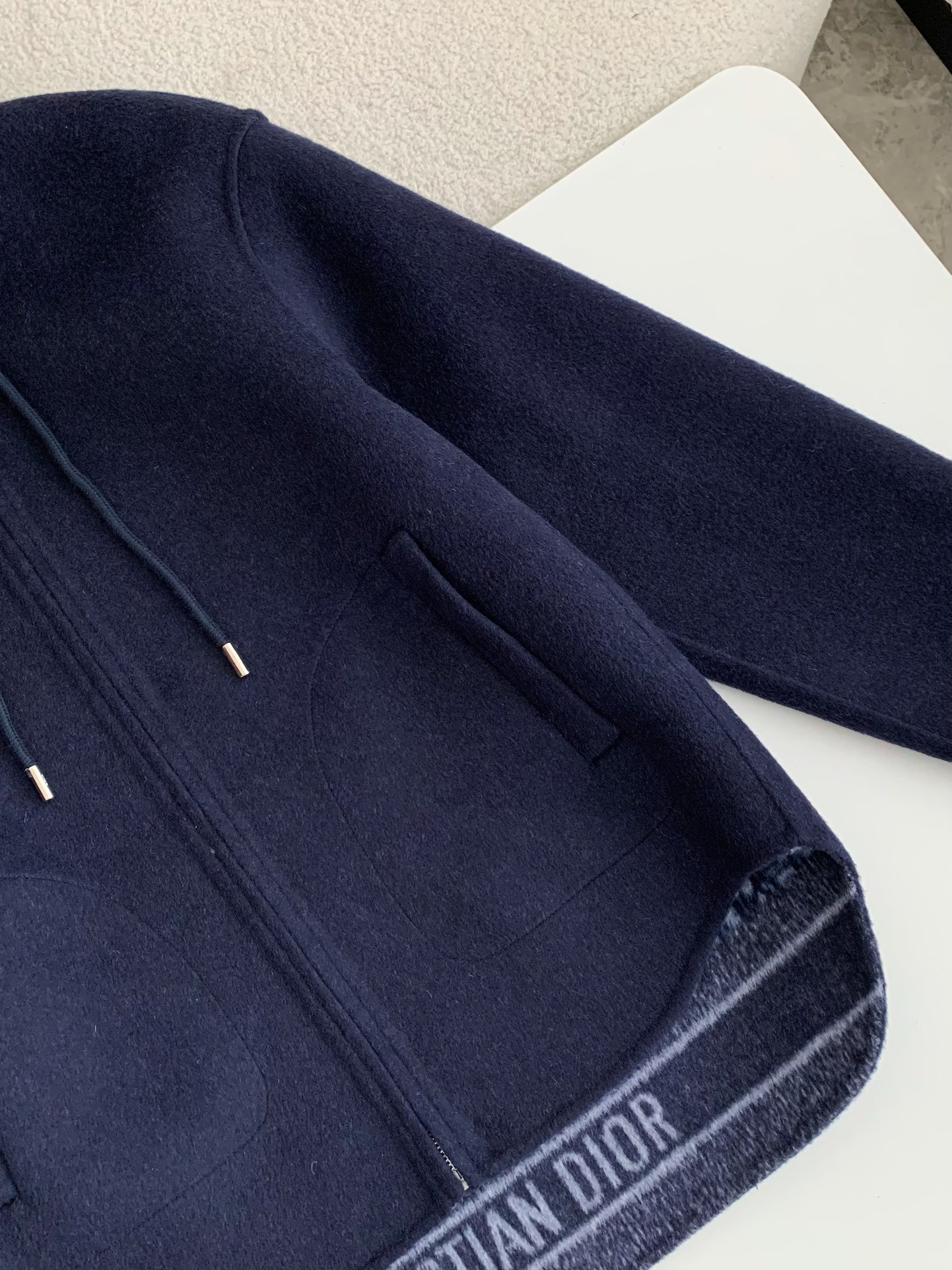「#2744」Dior Hat zipper jacket,Material: 99% Wool 1% Mulberry Silk - Image 4