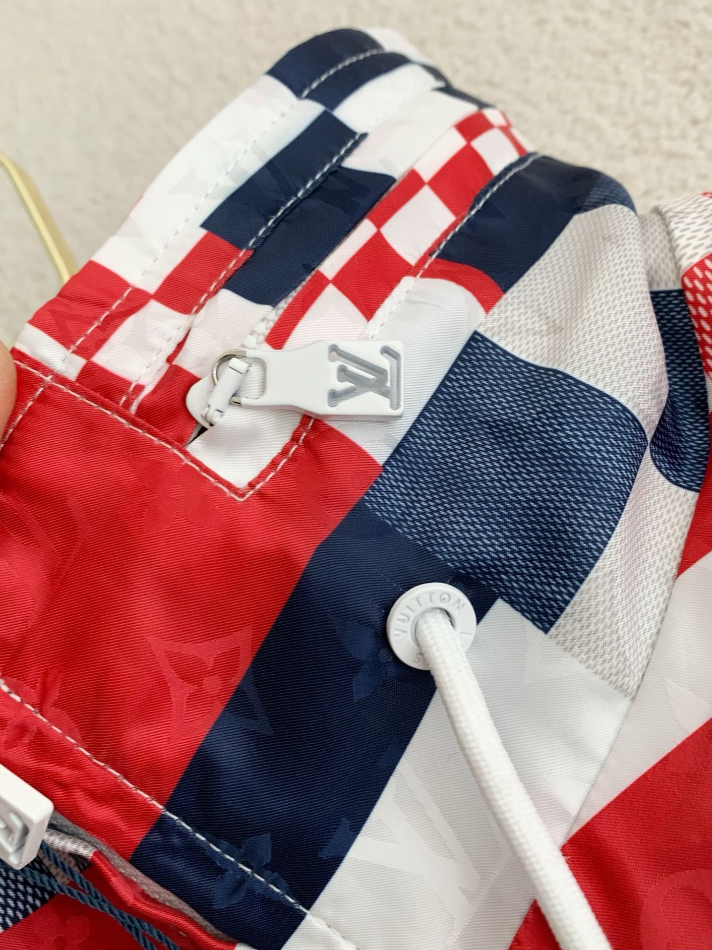 「#2745」Louis Vuitton SS24 Logo Patchwork Mandarin-collar Jacket - Image 6