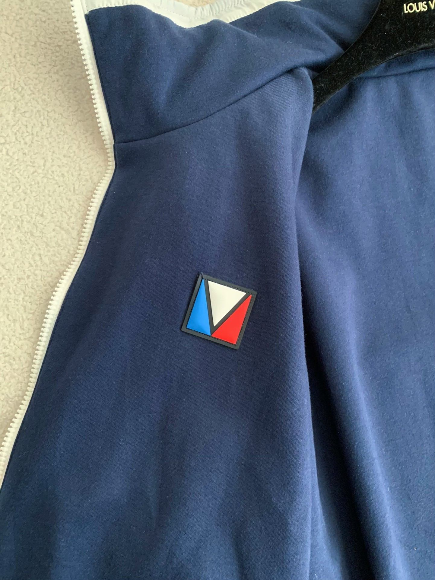 「#2745」Louis Vuitton SS24 Logo Patchwork Mandarin-collar Jacket - Image 10