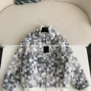 「#2766」Louis Vuitton Ski Series FW24 Checkerboard Color-Block Fleece Jacket