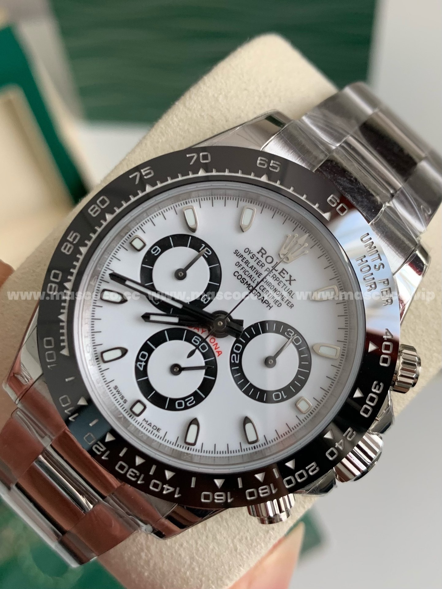 「#974」Rolex Daytona Exclusive Cal.4130 Men's Watch - Image 3