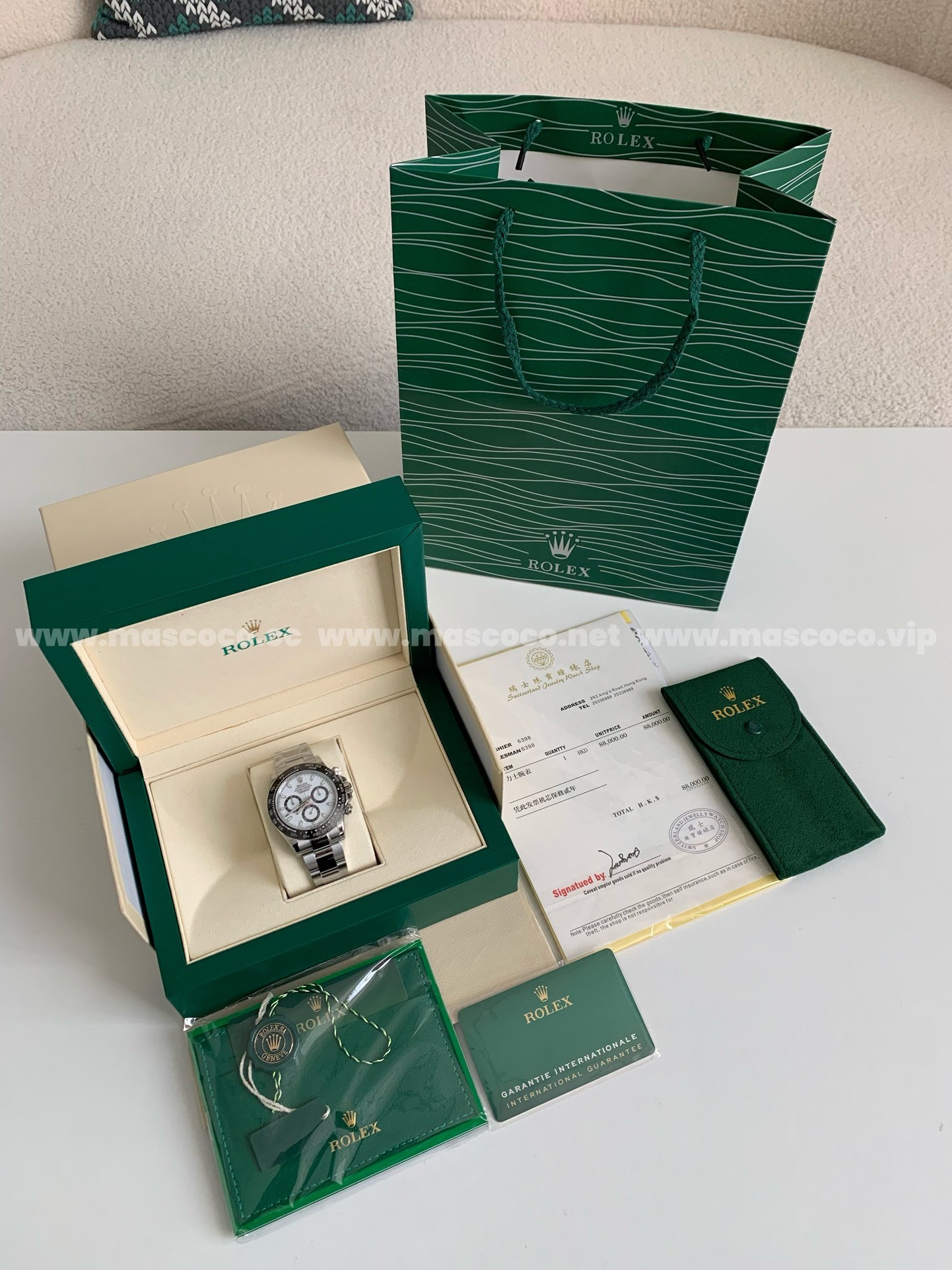 「#974」Rolex Daytona Exclusive Cal.4130 Men's Watch - Image 10