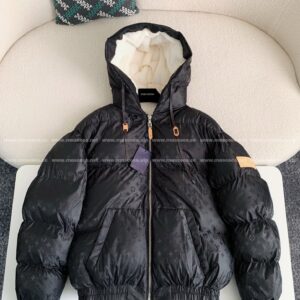 「#2798」LOUIS VUITTON Skiing Series FW24 Printed Hooded Cotton-Padded Jacket