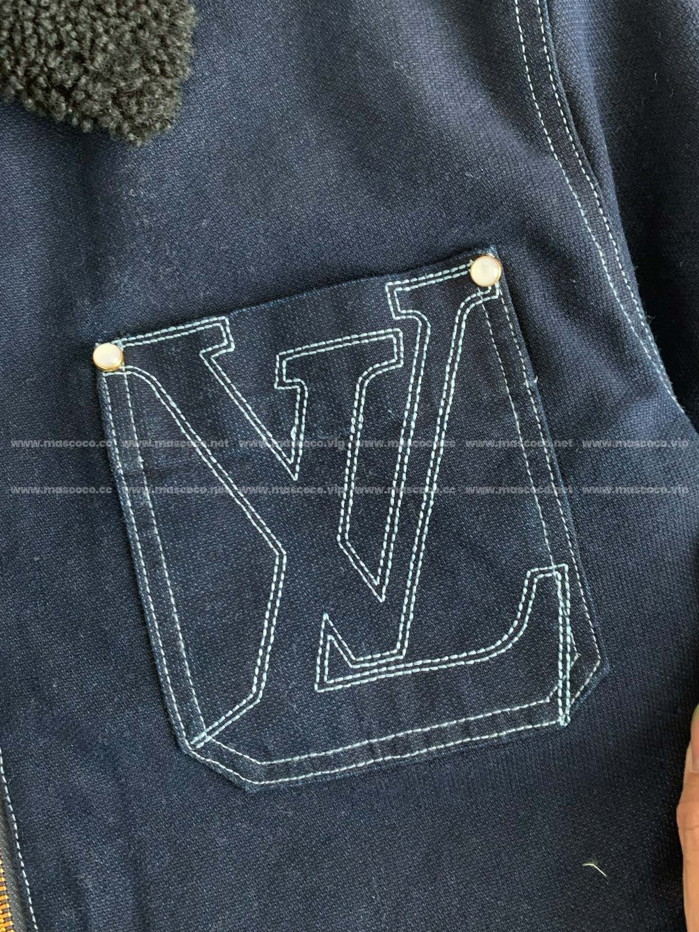 「#2841」Louis Vuitton SS25 Zippered open-and-closed spliced turn-down collar jacket - Image 5