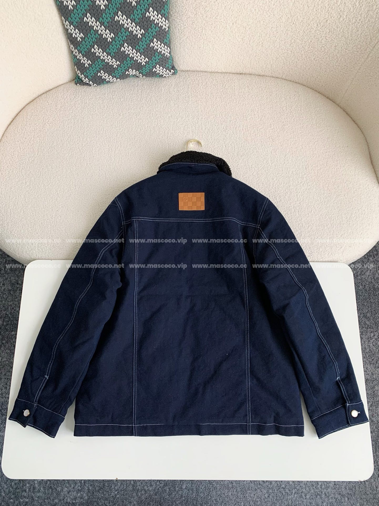 「#2841」Louis Vuitton SS25 Zippered open-and-closed spliced turn-down collar jacket - Image 10