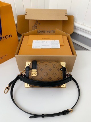 「#2855」Louis Vuitton Small SIDE TRUNK Handbag M46815 Yellow Flower, Size: 18*12.5*8cm