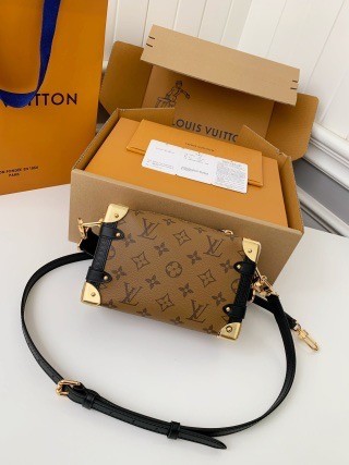 「#2855」Louis Vuitton Small SIDE TRUNK Handbag M46815 Yellow Flower, Size: 18*12.5*8cm - Image 3