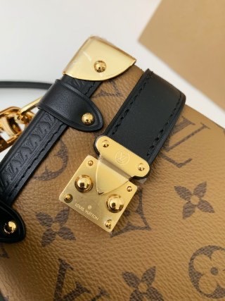 「#2855」Louis Vuitton Small SIDE TRUNK Handbag M46815 Yellow Flower, Size: 18*12.5*8cm - Image 7