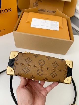 「#2855」Louis Vuitton Small SIDE TRUNK Handbag M46815 Yellow Flower, Size: 18*12.5*8cm - Image 6