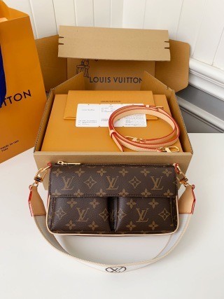 「#2860」Louis Vuitton VIBE monogram handbag M46999,