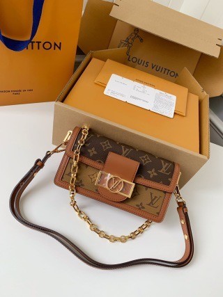 「#2861」Louis Vuitton DAUPHINE EAST WEST handbag M46757, size: 21*12*5cm - Image 2