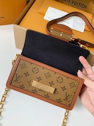 「#2861」Louis Vuitton DAUPHINE EAST WEST handbag M46757, size: 21*12*5cm - Image 6