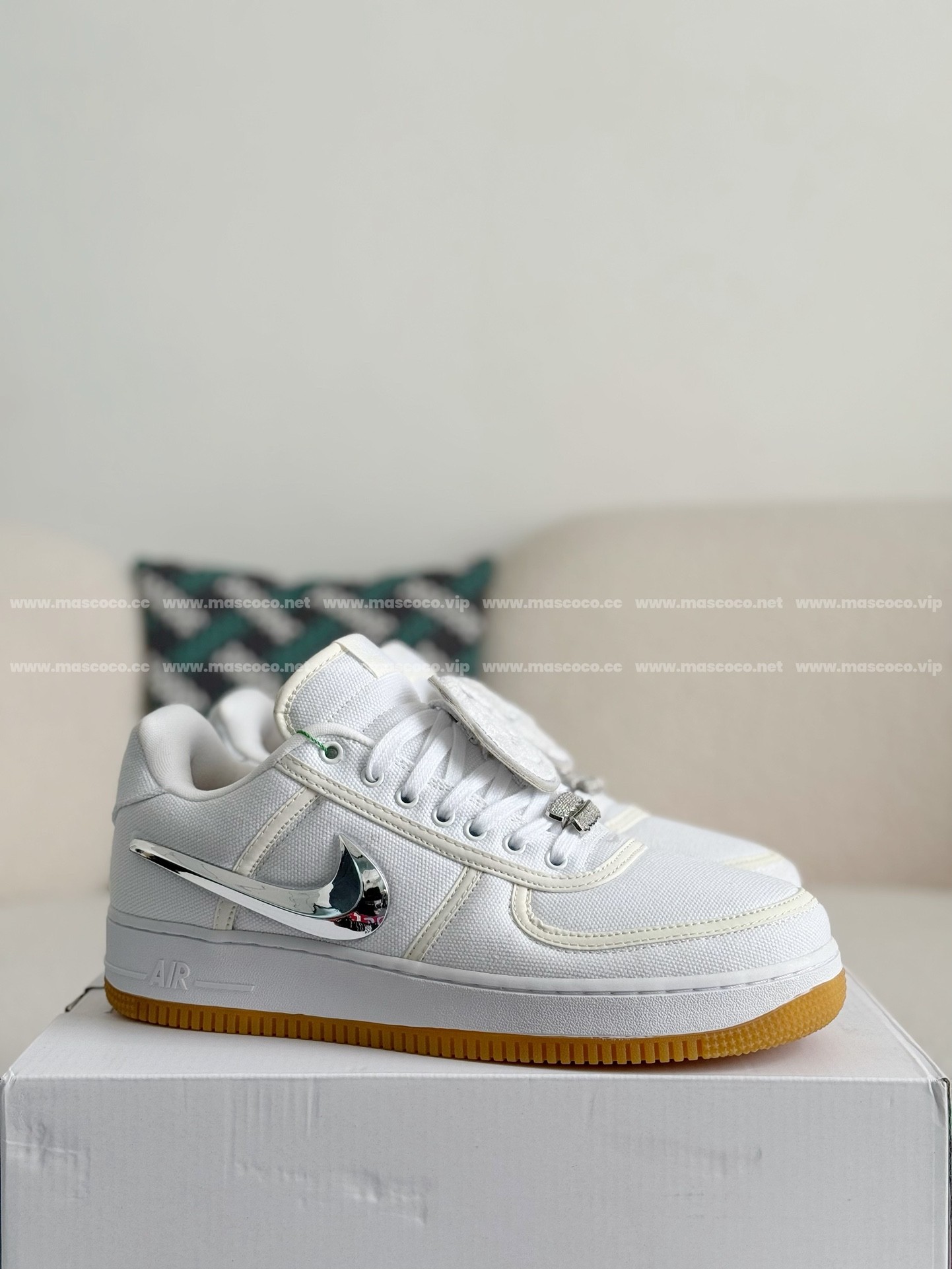 「#2989」Travis Scott x Nike Air Force 1 sneakers - Image 2