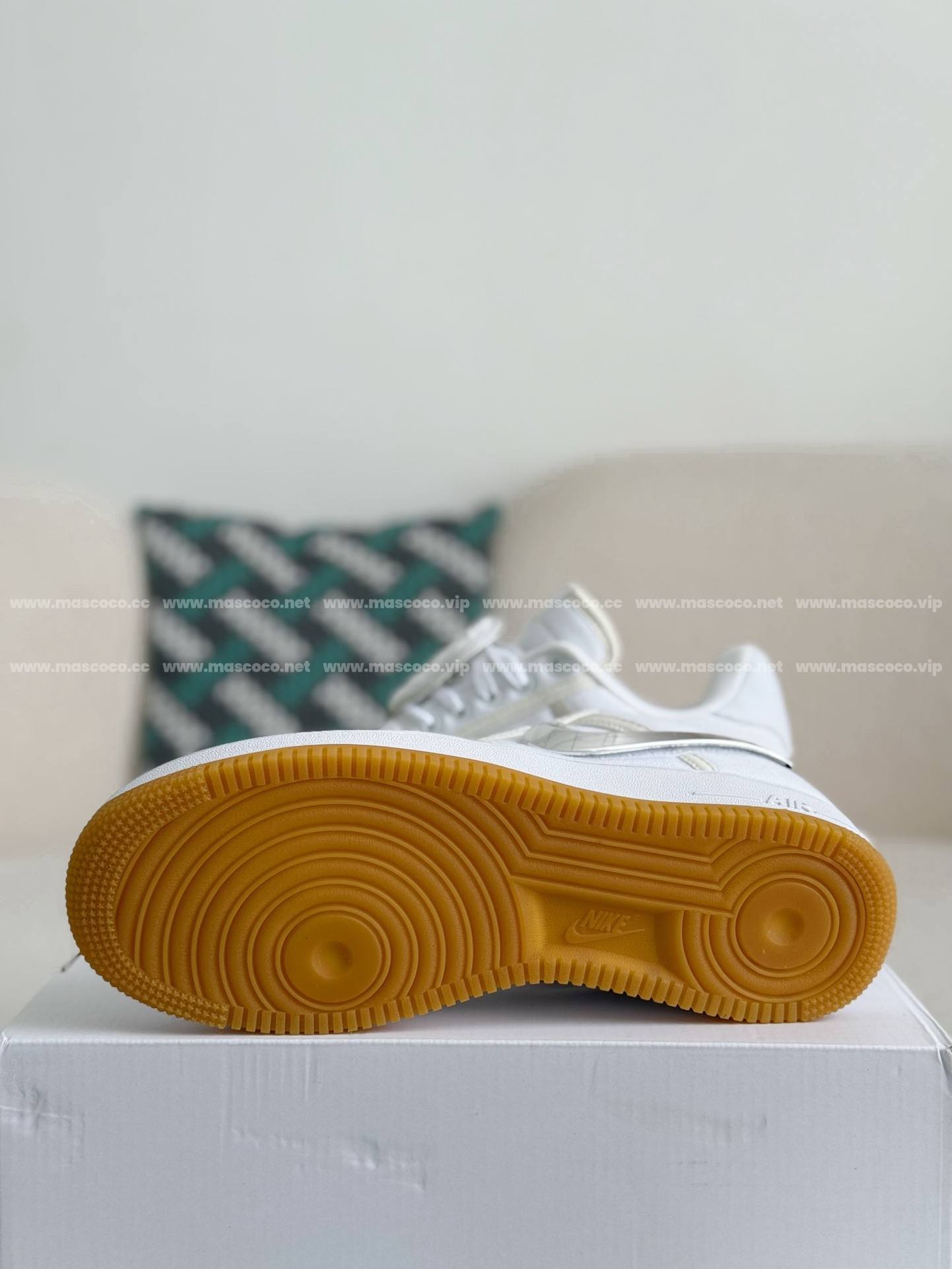 「#2989」Travis Scott x Nike Air Force 1 sneakers - Image 6