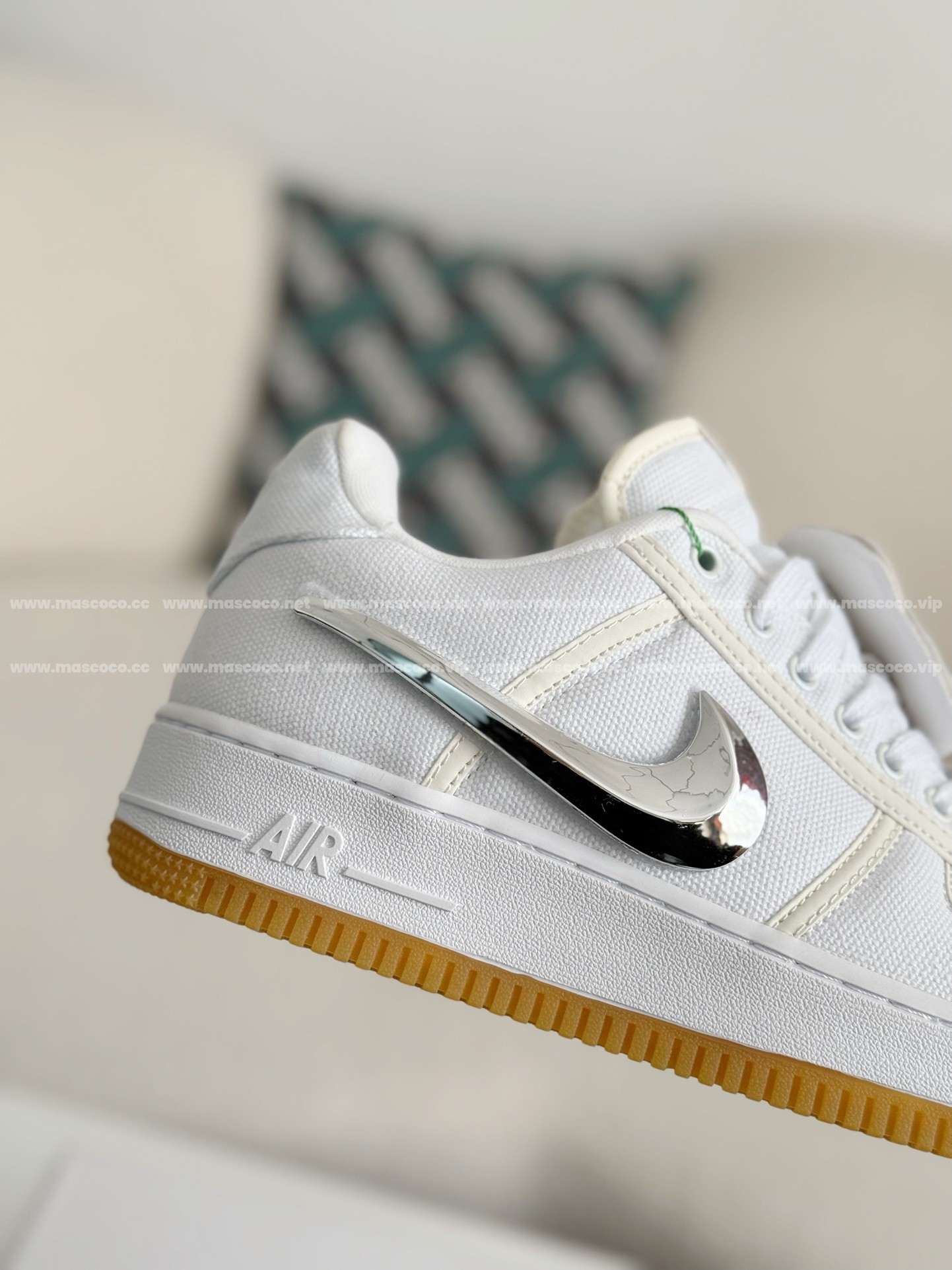 「#2989」Travis Scott x Nike Air Force 1 sneakers - Image 8