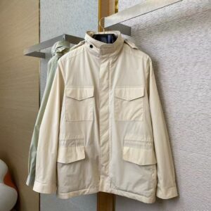 「#3033」Loro Piana multi-pocket hooded jacket
