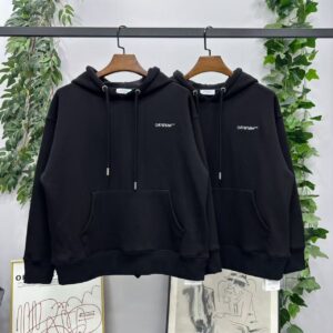 「#3059」offwhite24 autumn and winter embroidered arrow hooded sweatshirt