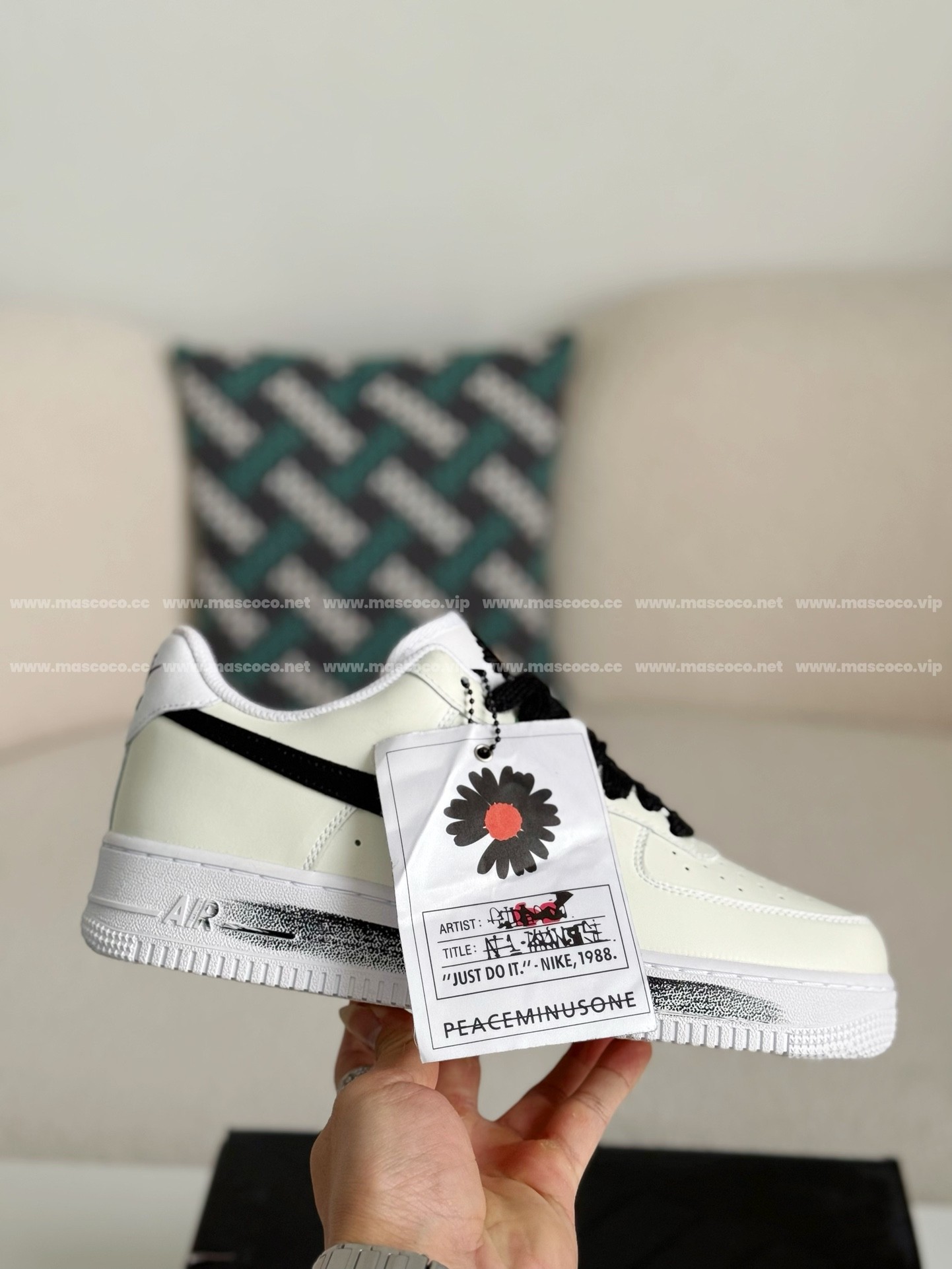 「#3062」Peaceminusone x Nike Air Force 1 Para-noise Sneaker - Image 6