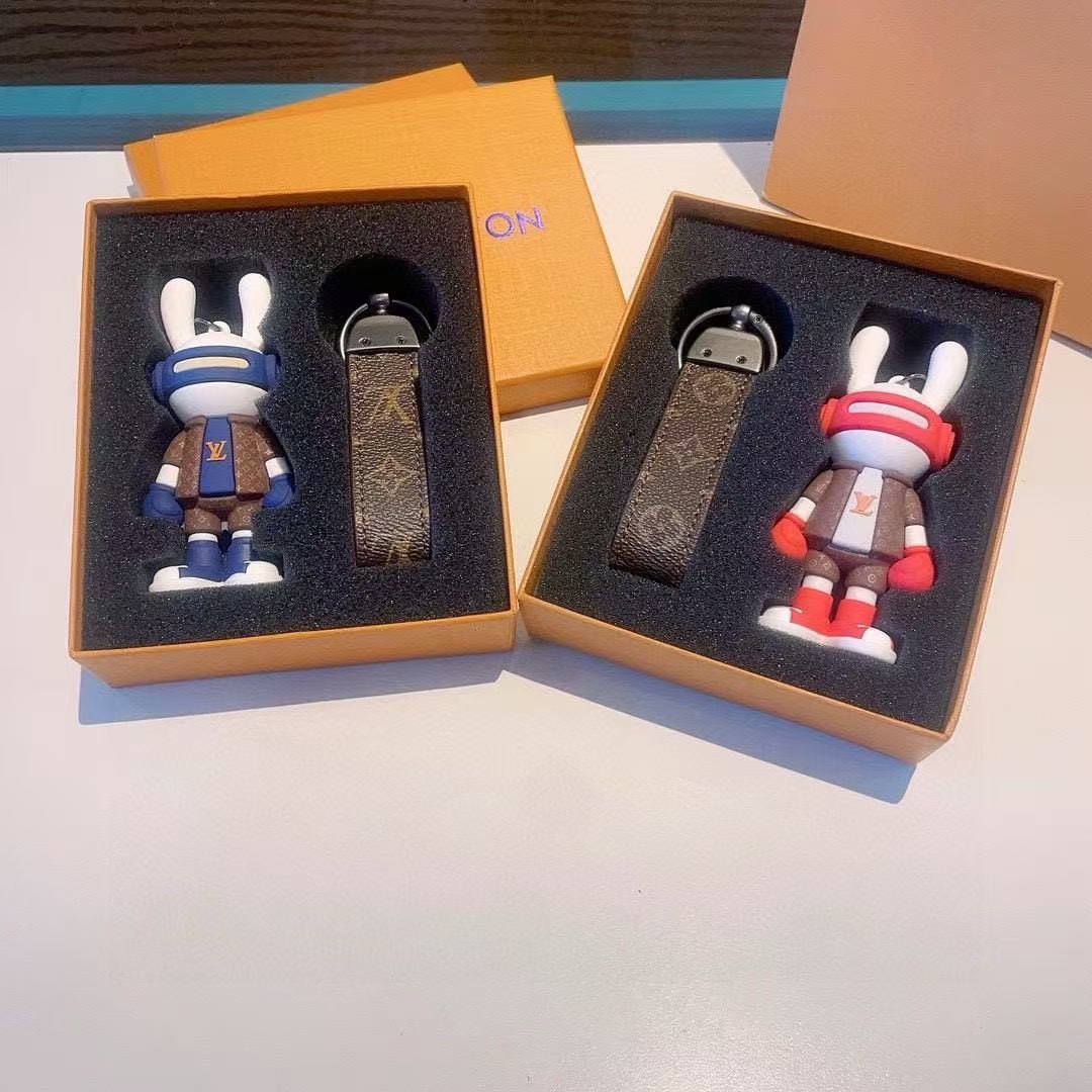 「#3067」Louis Vuitton rabbit doll monogram keychain - Image 2