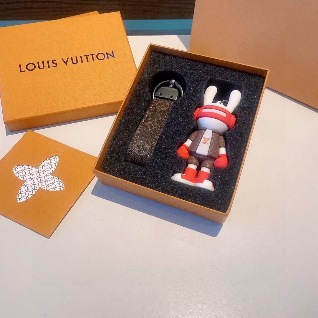 「#3067」Louis Vuitton rabbit doll monogram keychain - Image 4