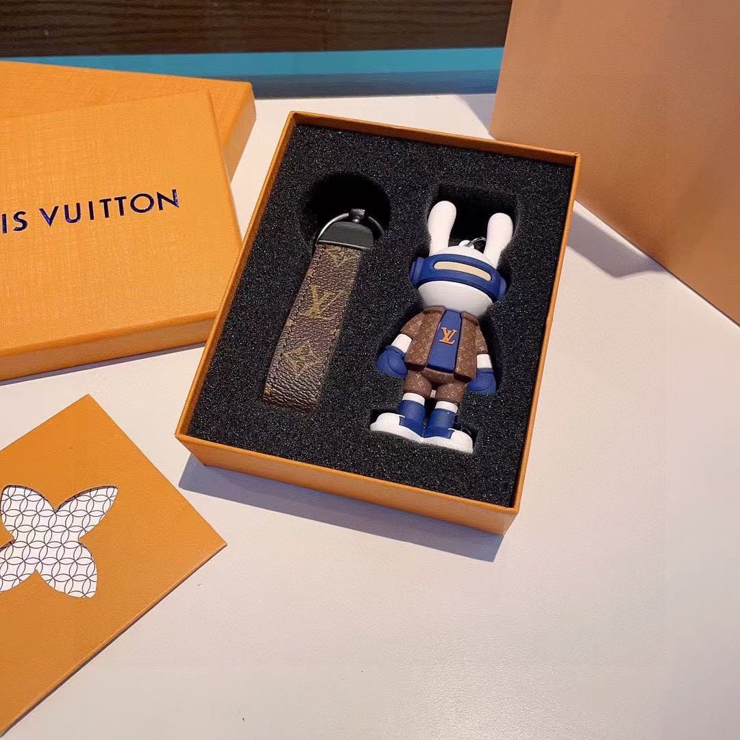 「#3067」Louis Vuitton rabbit doll monogram keychain - Image 3