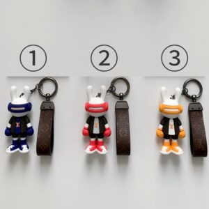 「#3067」Louis Vuitton rabbit doll monogram keychain