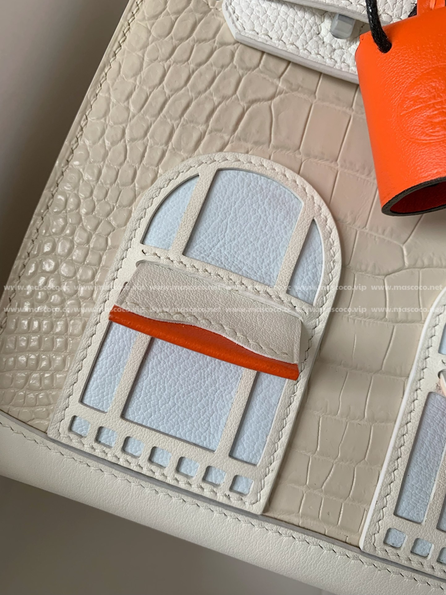「#3068」Hermes Limited Edition Birkin 25cm,American crocodile leather togo calfskin - Image 6