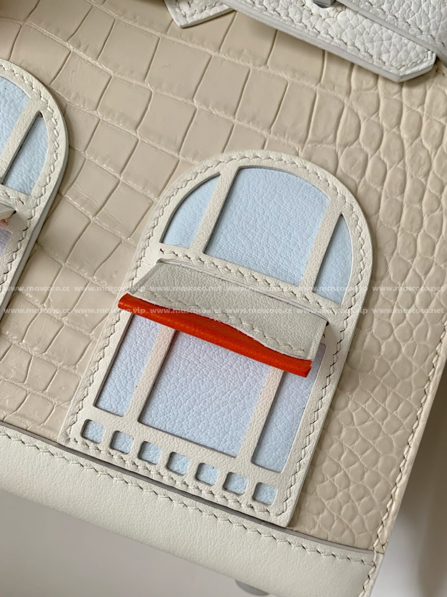 「#3068」Hermes Limited Edition Birkin 25cm,American crocodile leather togo calfskin - Image 8