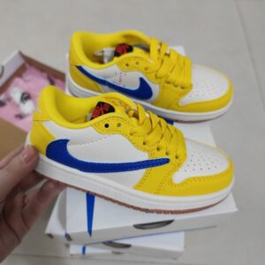 「#3133」Travis Scott x Jordan Air Jordan 1 Low Golf 6.0 Sneakers(kids）
