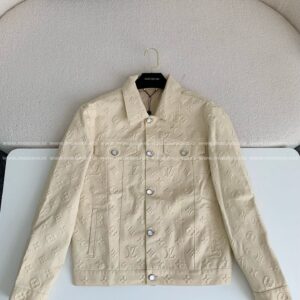 「#3277」Louis Vuitton Full-print cotton jacquard collarless jacket