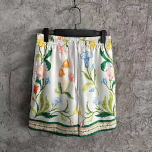 「#3300」CASABLANCA Spring/Summer Floral Silk Shorts