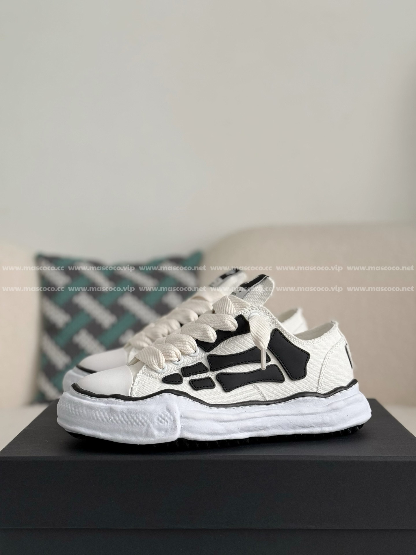 「#3362」Maison Mihara Yasuhiro x AMIRI Skel- Top Low canvas shoes