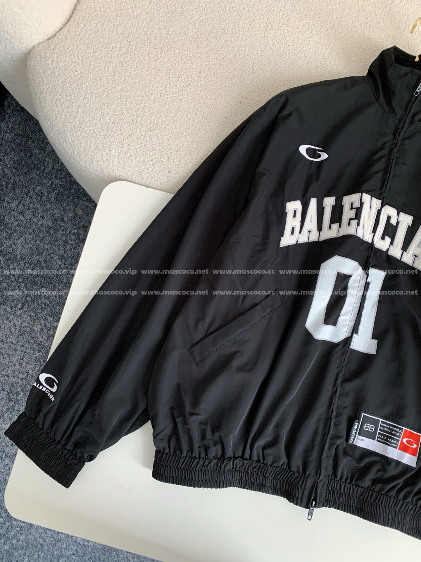 「#3380」Balenciaga ss25 Basketball Series Letter Print Jacket - Image 2