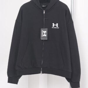 「#3446」Balenciaga x Under Armour washed zipper jacket