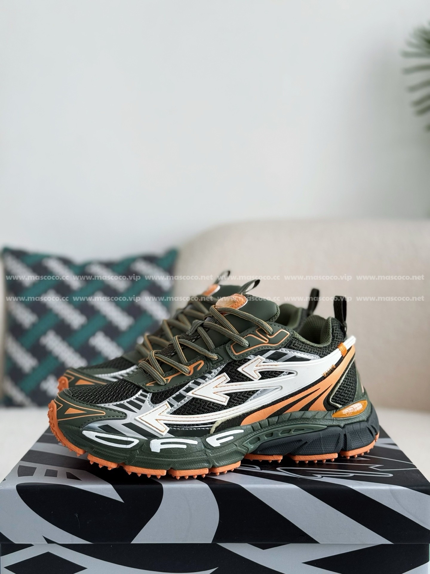 「#3474」OFF-WHITE BE RIGHT BACK CASUAL SHOES